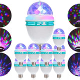 10pzs Foco Led Giratorio Multicolores Fiesta Rgb Disco Party