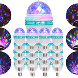 20pzs Foco Led Giratorio Multicolores Fiesta Rgb Disco Party