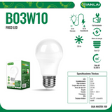 Focos 10w 6500k Led Ahorrador E27 Luz Blanco700lm Tanlai