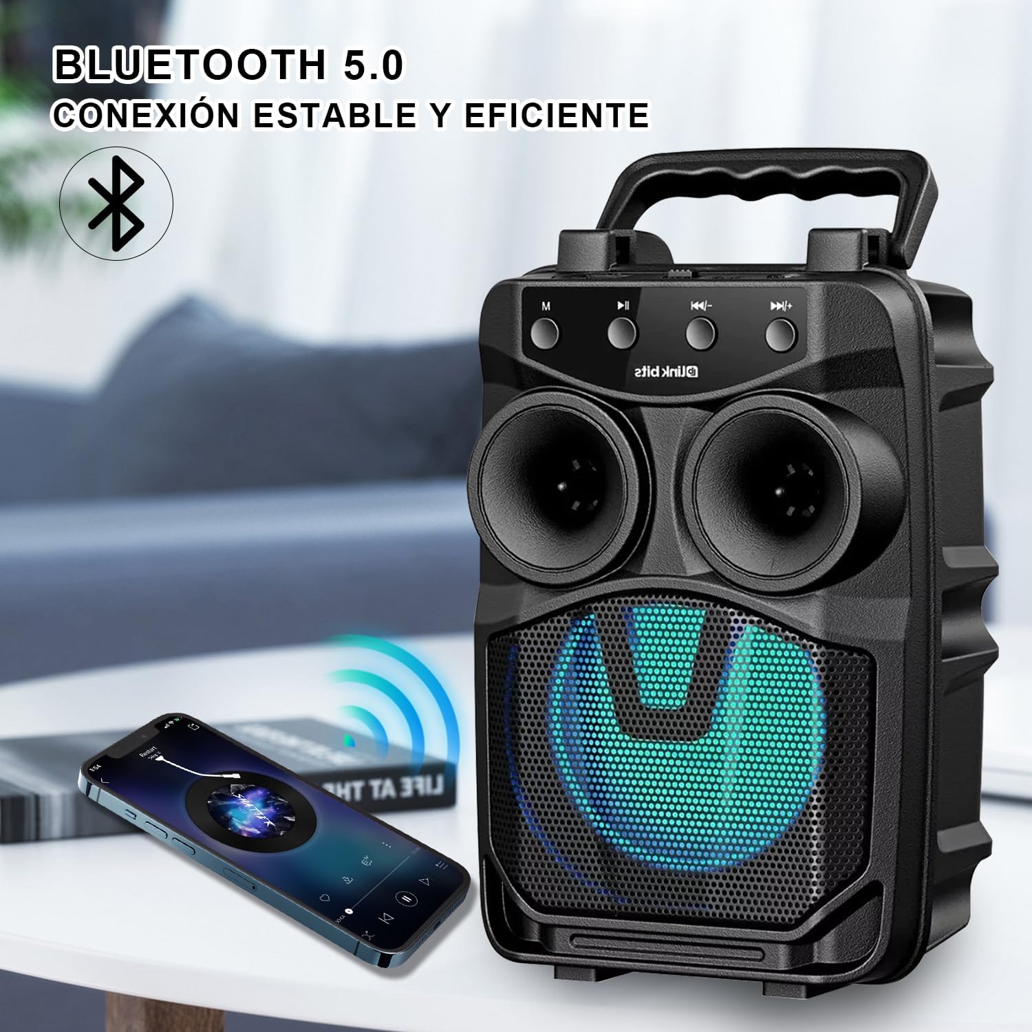 Link Bits Bocina Bluetooth 4 Pulgadas Portátil Sa417t