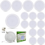 15pz Plafon Led 9w Lampara Spot Empotrar 11cm Blanca