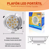 Plafon Led Luz Blanca Calida Spot Empotrado 12 Watts 840lm