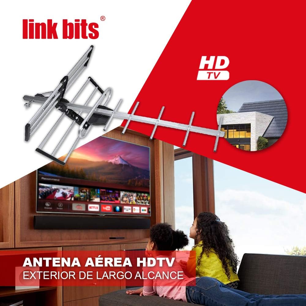 Antena Tv Aerea Exterior Hd Link Bits Hd001