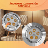 Plafon Led 5w Spot Dirigible Empotrado Calida 3000k 350lm