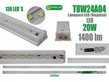 20p Regleta Doble Led 20w Tubo C/ Base Integrada Luminario