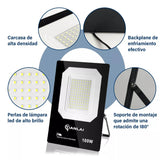 10p Reflector Slim 100w Ultra Delgado 9000lm Luz Blanca Ip66