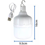 10pz Foco Led Emergencia Usb Recargable Portatil 15w Acampar