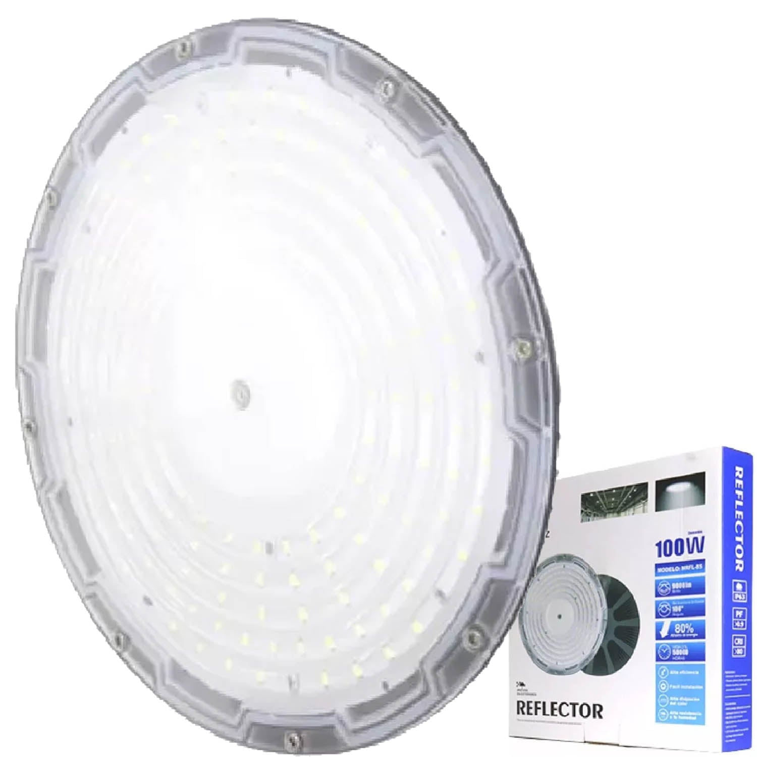 Reflector Led De Luz Fría 100 Watts Ip63 Ahorro De Energía