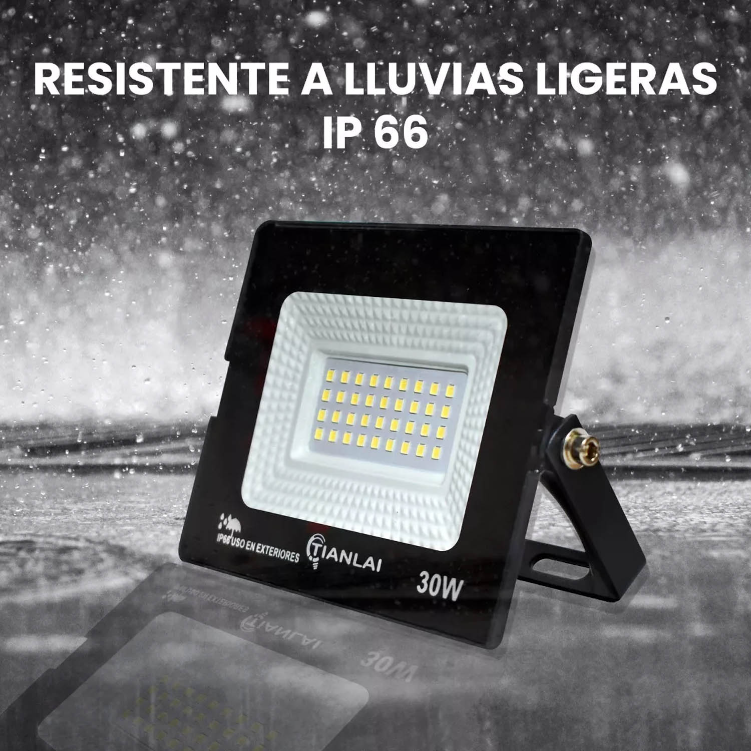 10pzs Reflector LED Exterior 30w Resistente al Clima IP 66