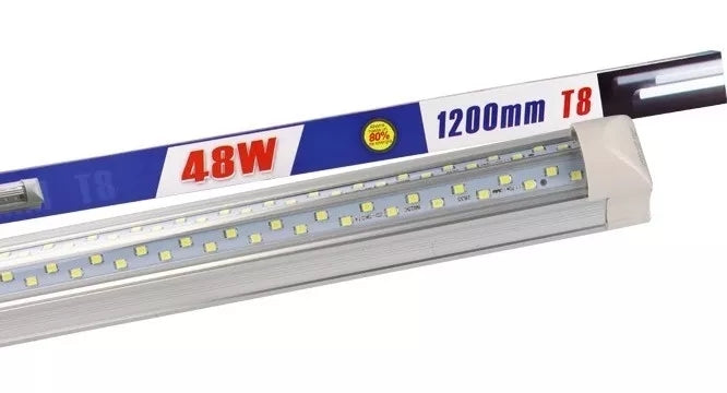 Regleta Gabinete Tubo Led 48w 4 Líneas Con Base De Aluminio