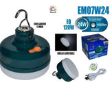 Foco Led Emergencia 24w Recargable Portatil C/iman Megaluz