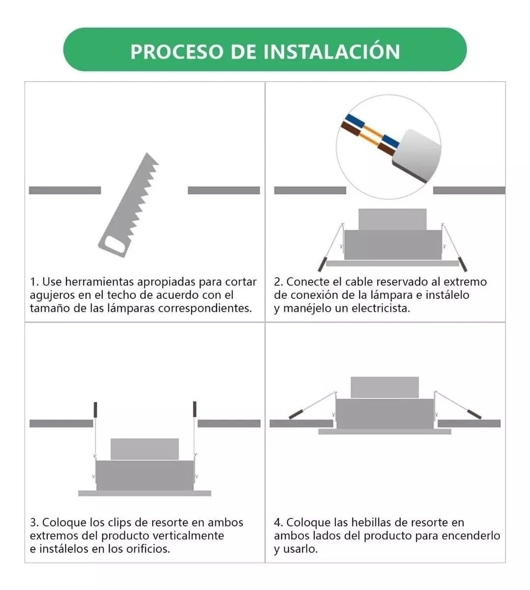 12pz Lampara techo led empotrable 9w ajustable de energía