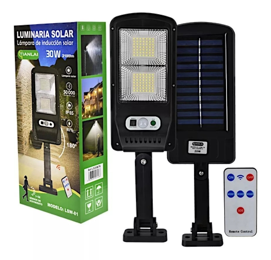 Lampara Solar Exteriores Ilumina Potente Resiste Lluvia C4s