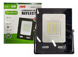 Reflector Led Luminaria 20w/200w Uso Exterior Ip65 6 Piezas Color De La Carcasa Negro Color De La Luz Blanco Frío