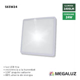 20 Pack Luminario/lampara Led Empotrable Cuadrada 24w 1400lm Color Blanco