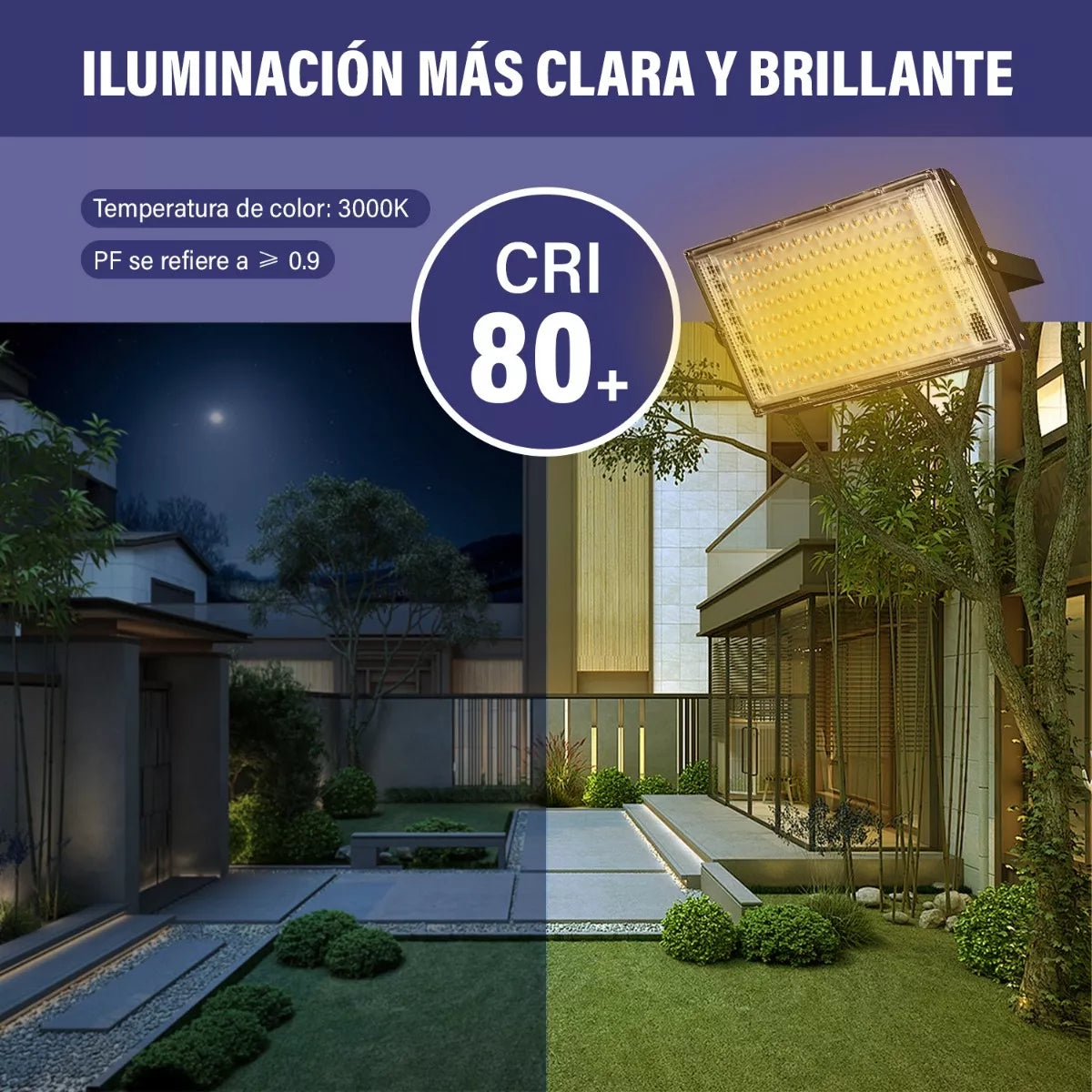 150w Reflector Led Para Exterior Luz Calida Tianlai R47cw150