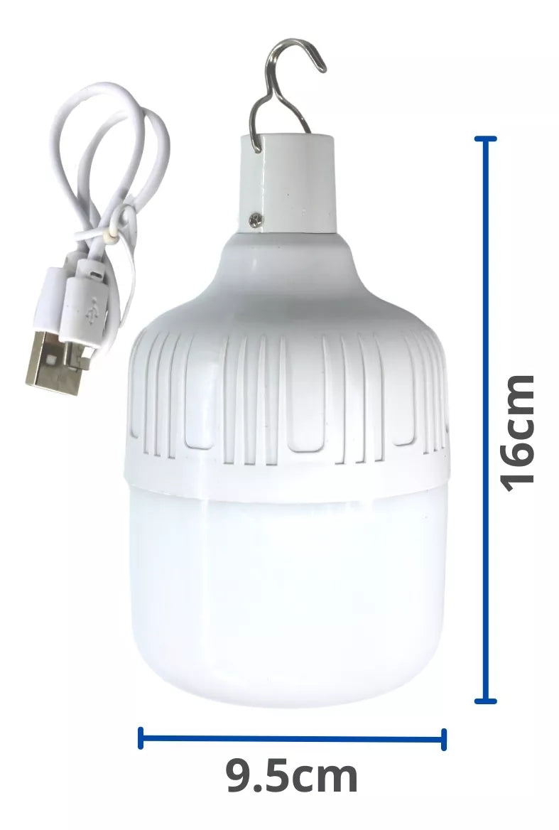 36PZ Foco De Emergencia Recargable Led 24w Usb 8-6hrs Portatil