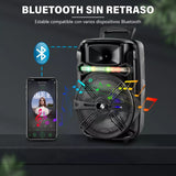 5PZ Linkbits Bocina Grande 8 Pulgadas Bluetooth Recargable 865tk