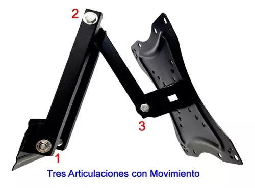 Soporte De Tv Con Brazo Para Pantallas Pulgadas De 17 A 42 Color Negro