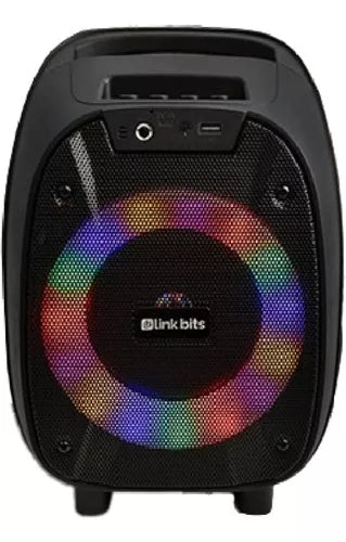 Bocina Portatil Conexion Bluetooth Karaoke Microfono 6.5puLG Color Negro