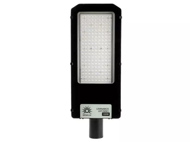 Lampara Suburbana Led Megaluz Para Exteriores 150w Ldt150w1 Color De La Carcasa Negro Color De La Luz Blanca