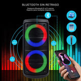 Bocina Portátil Bluetooth 4x2 Pulgadas Aek Usb Fm