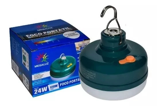 Foco Led Emergencia 24w Recargable Portatil C/iman Megaluz